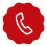 Émblème rouge avec un symbole de combiné téléphonique au centre.